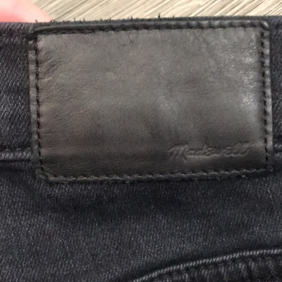 Madewell 10” High-Rise Skinny Exposed Button Fly Black Jeans size 26P - Picture 5 of 14